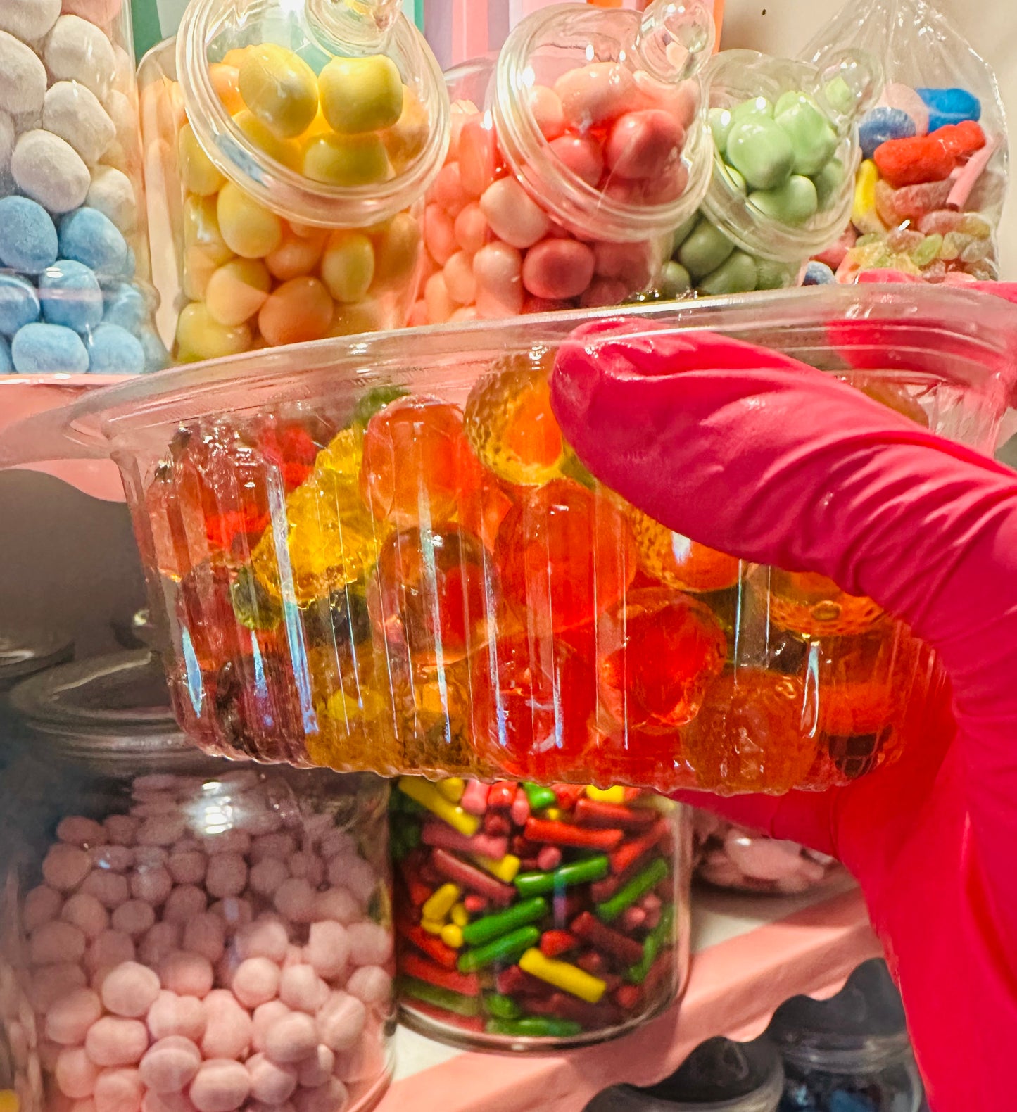 🍓 Barquette de bonbons 3D fruits – 400g de gourmandise fruitée