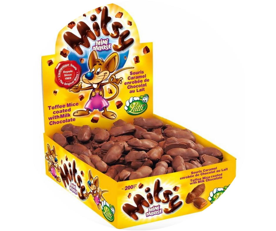 Souris caramel et chocolat Mitsy Lutti (x10)