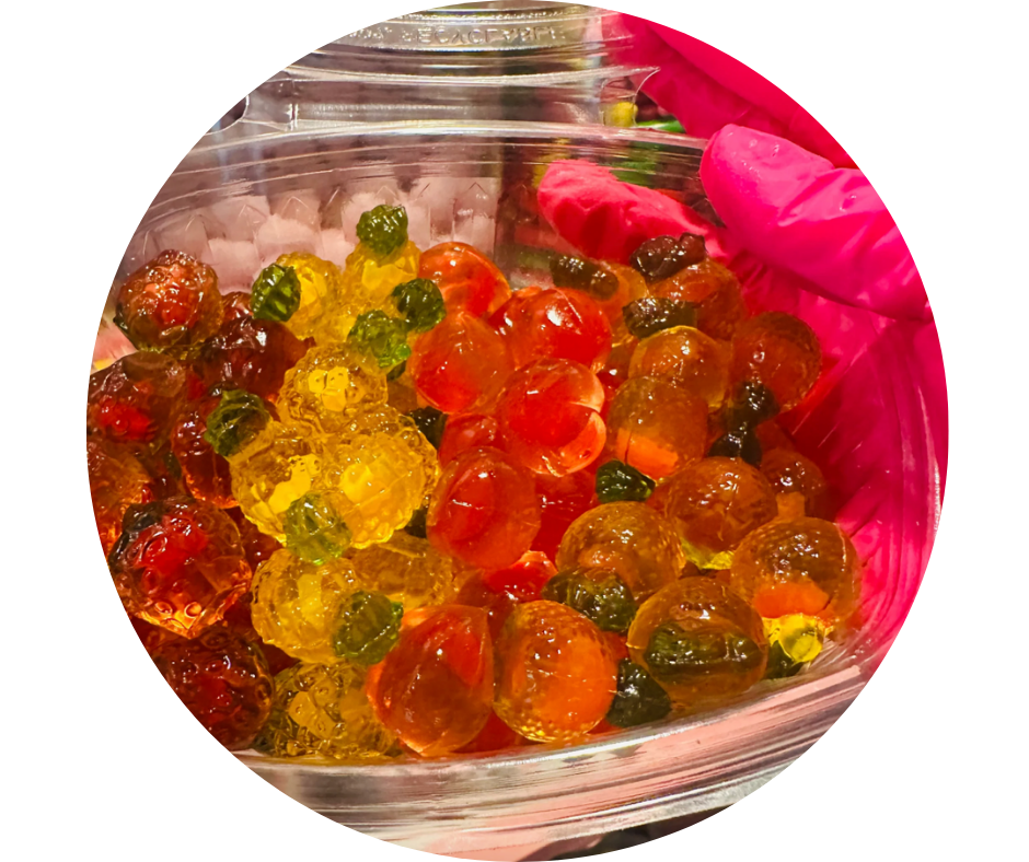 🍓 Barquette de bonbons 3D fruits – 400g de gourmandise fruitée